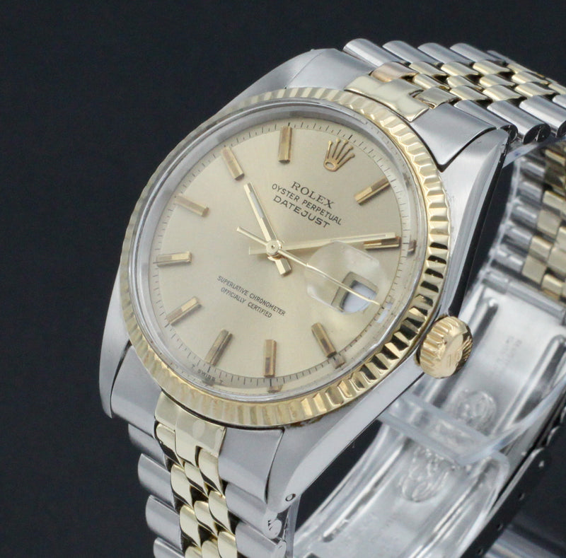 Rolex Datejust 1601 - 1971 - goud/staal - two/tone - Rolex horloge - Rolex kopen - Rolex heren horloge - Trophies Watches