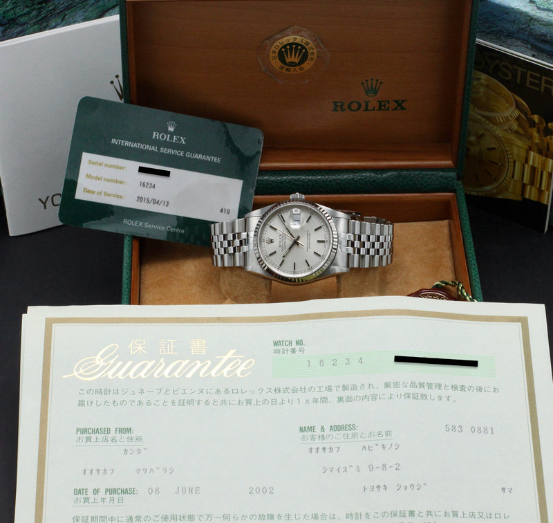 Rolex Datejust 16234 - 2002 - Rolex horloge - Rolex kopen - Rolex heren horloge - Trophies Watches