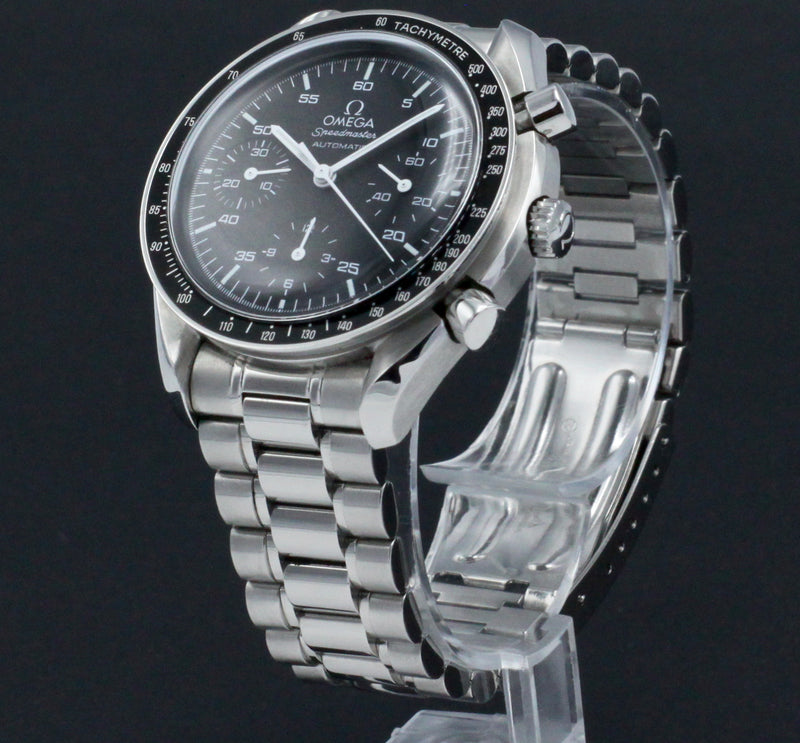 Omega Speedmaster Reduced 3510.50.00 - 1998 - Doos en papieren - Omega horloge - Omega kopen - Omega heren horloge - Trophies Watches