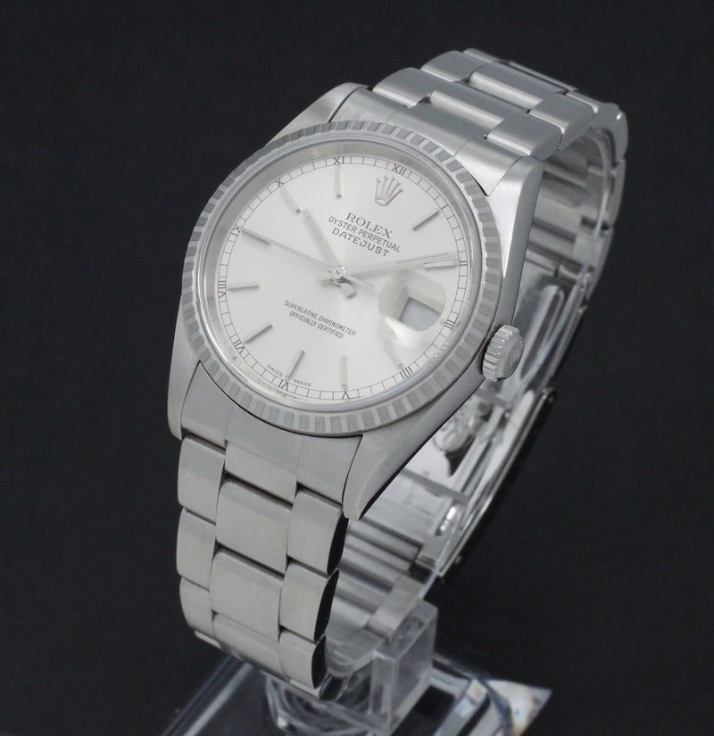 Rolex Datejust 16220 - 2002 - Rolex horloge - Rolex kopen - Rolex heren horloge - Trophies Watches