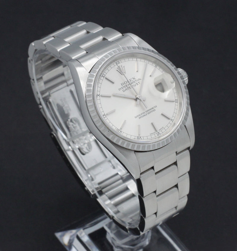 Rolex Datejust 16220 - 2002 - Rolex horloge - Rolex kopen - Rolex heren horloge - Trophies Watches