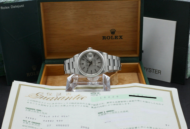 Rolex Datejust 16220 - 2002 - Rolex horloge - Rolex kopen - Rolex heren horloge - Trophies Watches