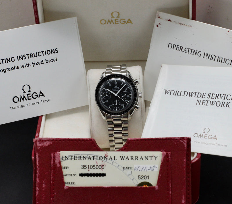 Omega Speedmaster Reduced 3510.50.00 - 2001 - Omega horloge - Omega kopen - Omega heren horloge - Trophies Watches