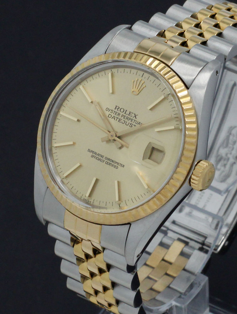 Rolex Datejust 16013 - 1985 - Rolex horloge - Rolex kopen - Rolex heren horloge - Trophies Watches