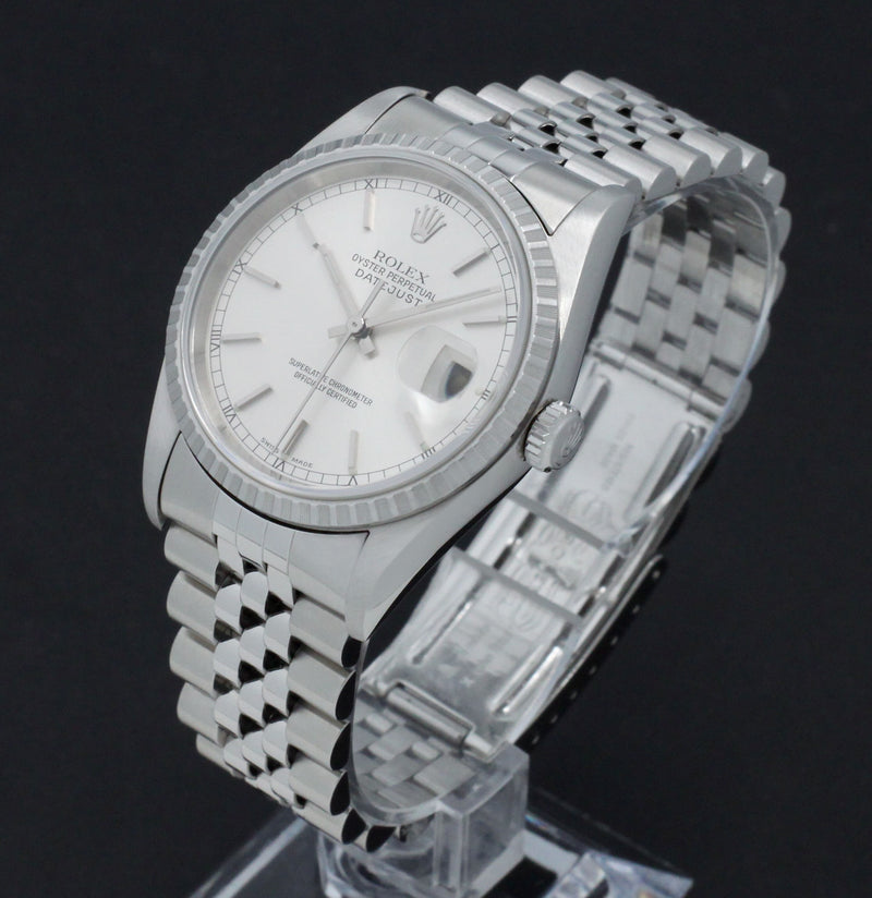 Rolex Datejust 16220 - 2002 - Rolex horloge - Rolex kopen - Rolex heren horloge - Trophies Watches