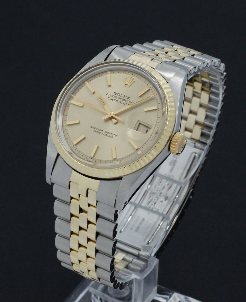 Rolex Datejust 1601 - 1974 - goud/staal - two/tone - Rolex horloge - Rolex kopen - Rolex heren horloge - Trophies Watches