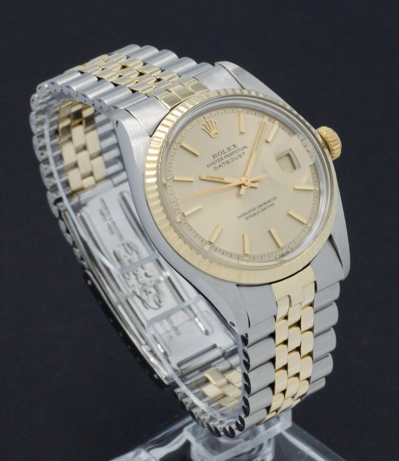 Rolex Datejust 1601 - 1974 - goud/staal - two/tone - Rolex horloge - Rolex kopen - Rolex heren horloge - Trophies Watches