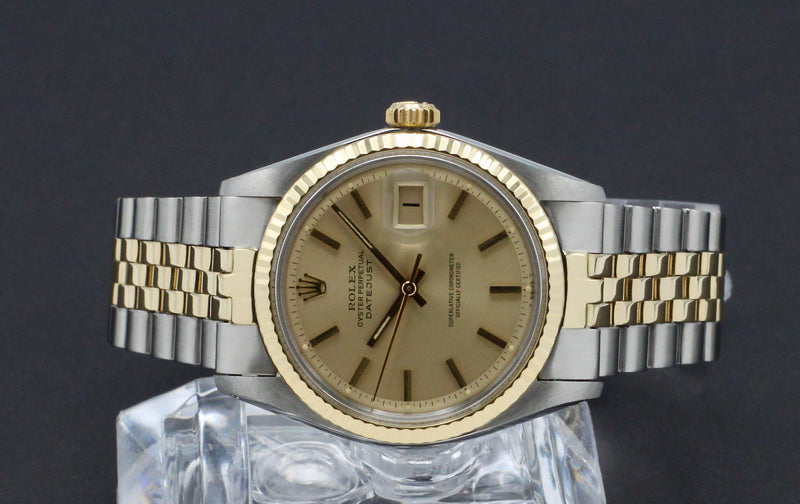 Rolex Datejust 1601 - 1974 - goud/staal - two/tone - Rolex horloge - Rolex kopen - Rolex heren horloge - Trophies Watches