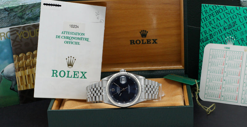 Rolex Datejust 16234 - 1996 - Rolex horloge - Rolex kopen - Rolex heren horloge - Trophies Watches