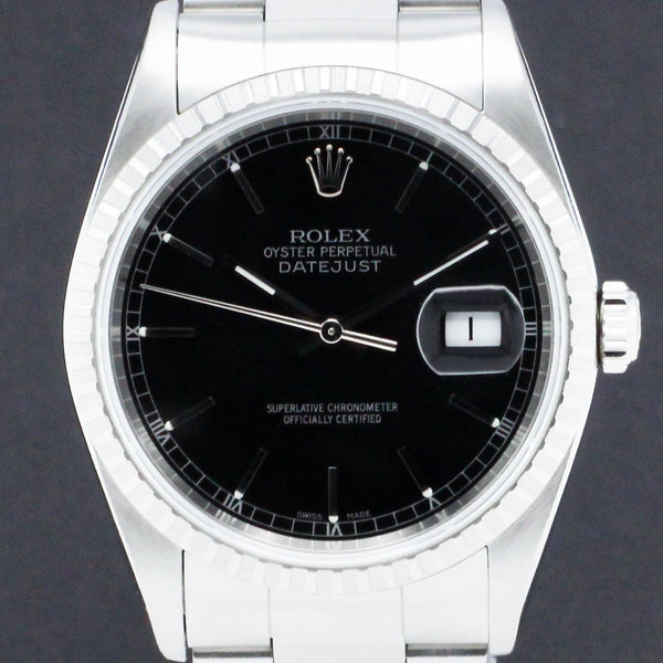 Rolex Datejust 16220 - 2004 - Rolex horloge - Rolex kopen - Rolex heren horloge - Trophies Watches