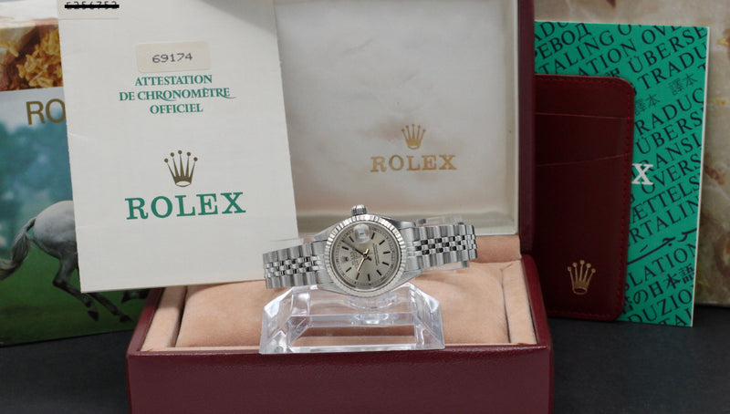 Rolex Oyster Perpetual Lady Datejust 69174 - 1991 - Rolex horloge - Rolex kopen - Rolex dames horloge - Trophies Watches