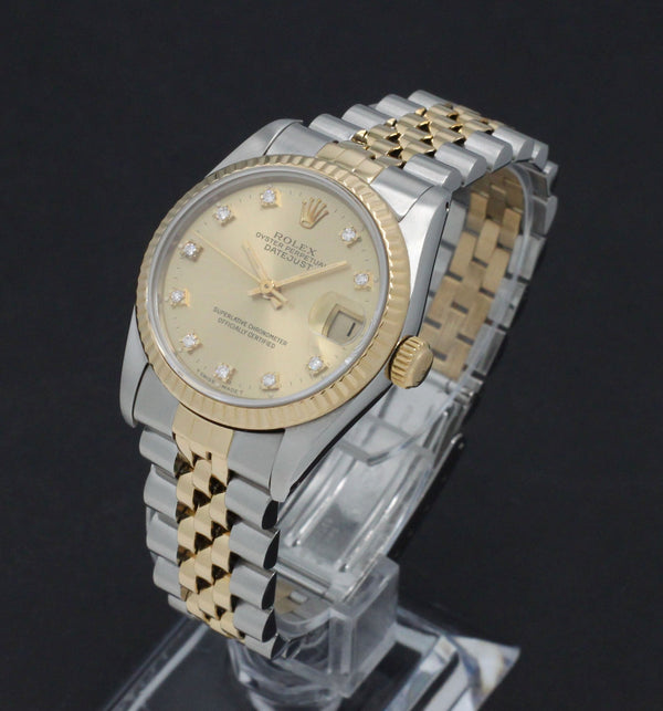 Rolex Lady-Datejust 68273G - 1990 - Rolex horloge - Rolex kopen - Rolex dames horloge - Trophies Watches