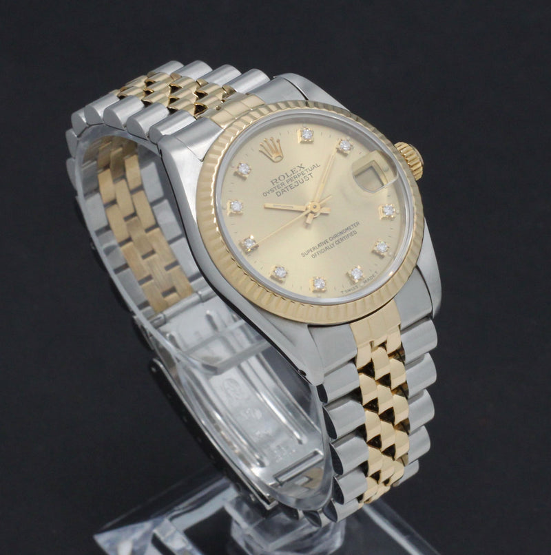 Rolex Lady-Datejust 68273G - 1990 - Rolex horloge - Rolex kopen - Rolex dames horloge - Trophies Watches