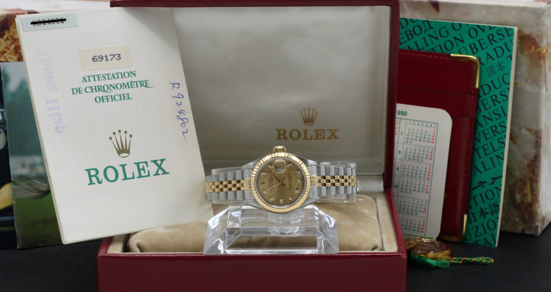 Rolex Lady-Datejust 69173G - 1989 - Rolex horloge - Rolex kopen - Rolex dames horloge - Trophies Watches