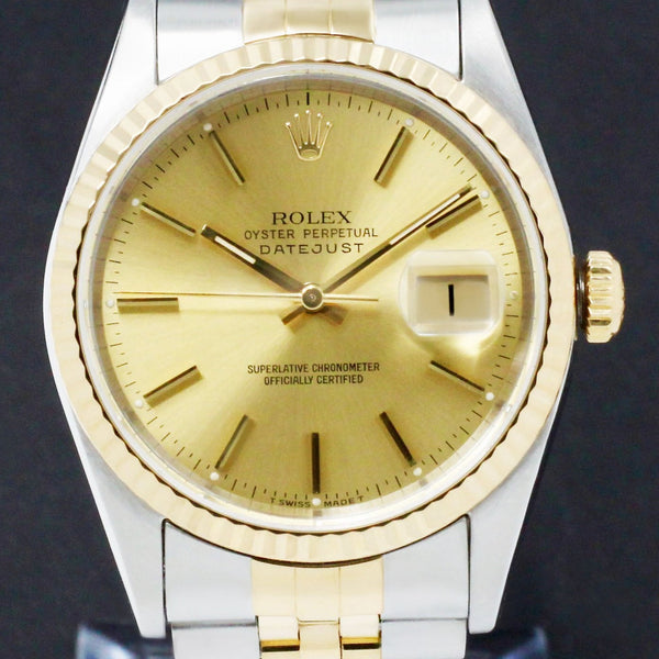 Rolex Datejust 16233 - 1991 - Rolex horloge - Rolex kopen - Rolex heren horloge - Trophies Watches