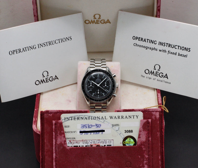 Omega Speedmaster Reduced 3510.50.00 - 2003 - Omega horloge - Omega kopen - Omega heren horloge - Trophies Watches