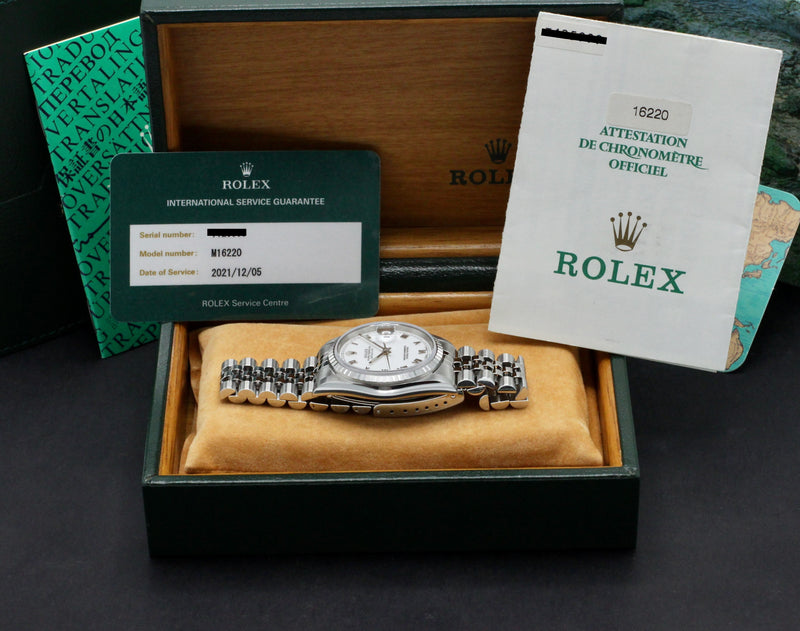 Rolex Datejust 16220 - 1996 - Rolex horloge - Rolex kopen - Rolex heren horloge - Trophies Watches