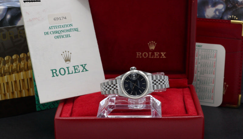 Rolex Oyster Perpetual Lady Datejust 69174 - 1995 - Rolex horloge - Rolex kopen - Rolex dames horloge - Trophies Watches