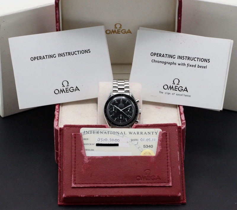 Omega Speedmaster Reduced 3510.50.00 - 2001 - Omega horloge - Omega kopen - Omega heren horloge - Trophies Watches