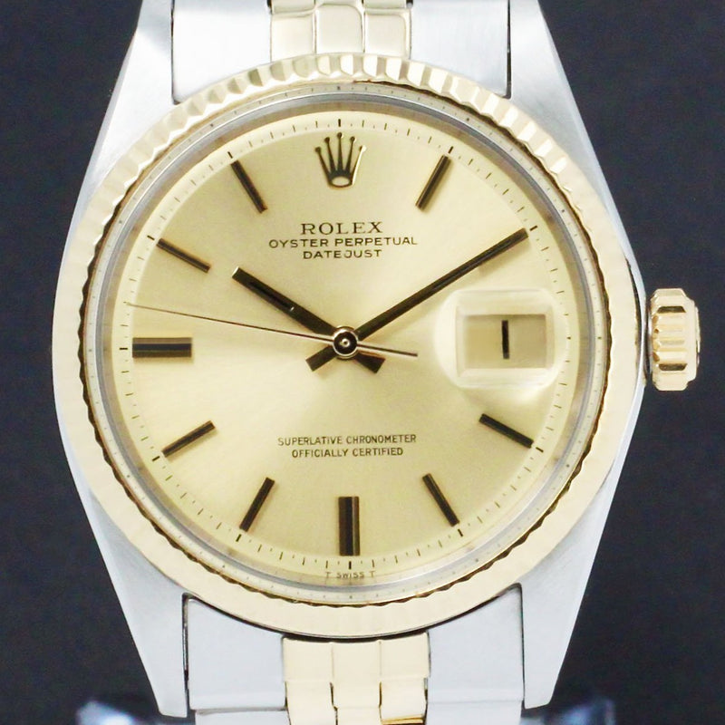 Rolex Datejust 1601 - 1970 - goud/staal - two/tone - Rolex horloge - Rolex kopen - Rolex heren horloge - Trophies Watches