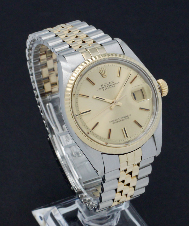 Rolex Datejust 1601 - 1970 - goud/staal - two/tone - Rolex horloge - Rolex kopen - Rolex heren horloge - Trophies Watches