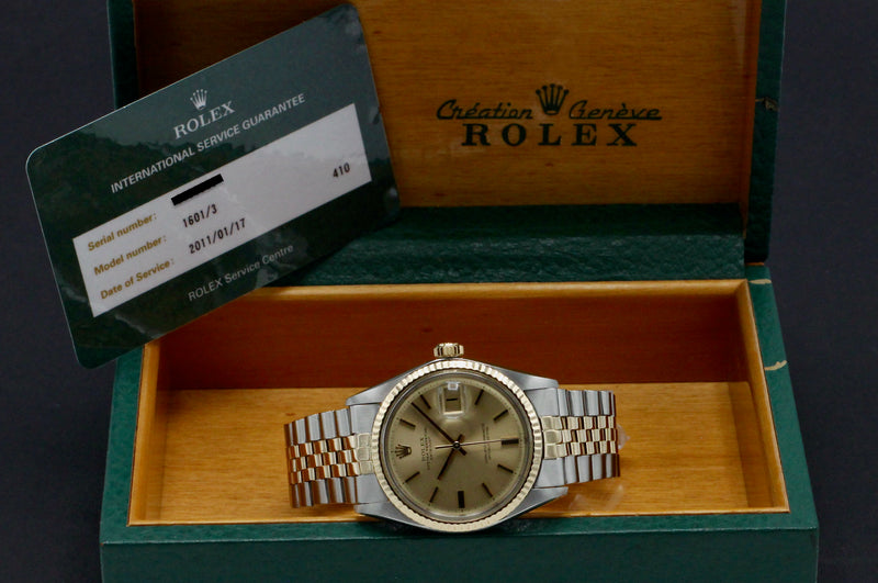 Rolex Datejust 1601 - 1970 - goud/staal - two/tone - Rolex horloge - Rolex kopen - Rolex heren horloge - Trophies Watches