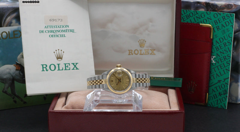 Rolex Lady-Datejust 69173 - 1993 - Rolex horloge - Rolex kopen - Rolex dames horloge - Trophies Watches