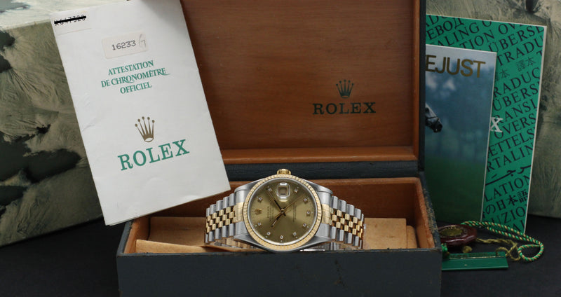 Rolex Datejust 16233G - 1993 - Rolex horloge - Rolex kopen - Rolex heren horloge - Trophies Watches