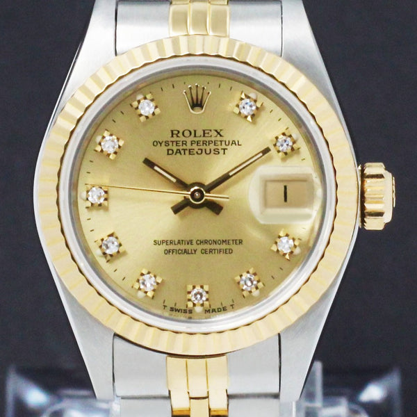 Rolex Lady-Datejust 69173G - 1988 - Rolex horloge - Rolex kopen - Rolex dames horloge - Trophies Watches