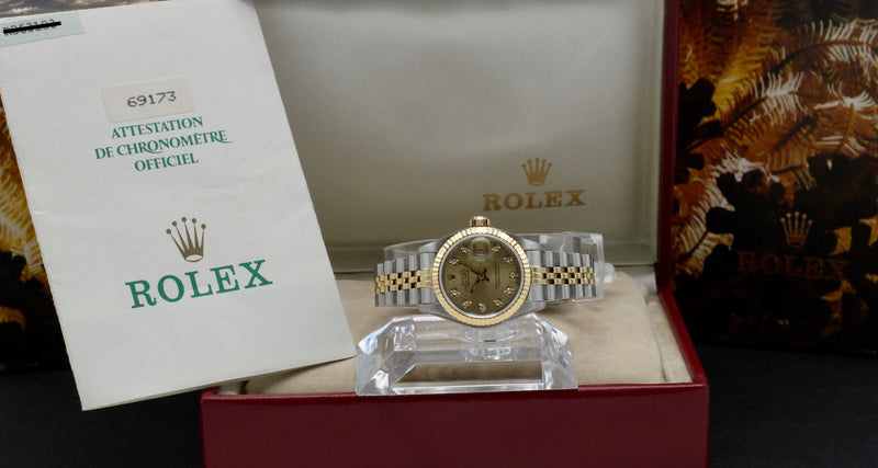 Rolex Lady-Datejust 69173G - 1988 - Rolex horloge - Rolex kopen - Rolex dames horloge - Trophies Watches