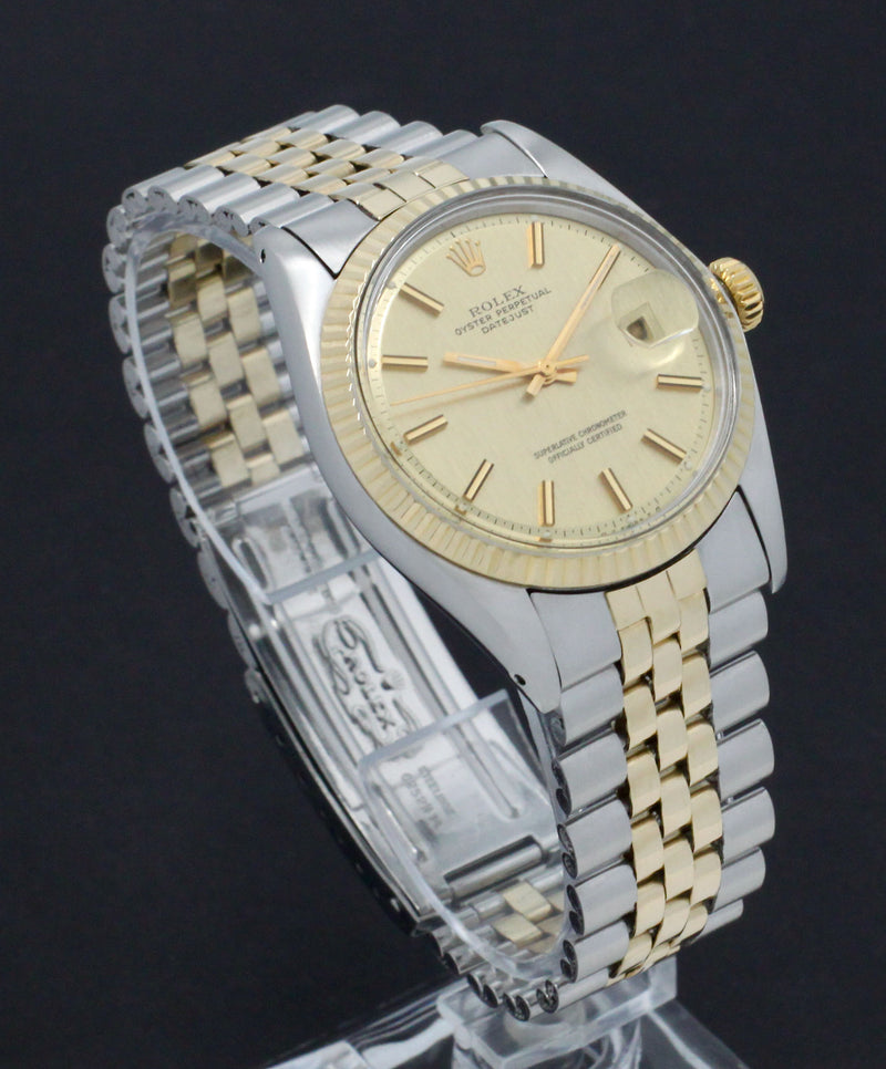 Rolex Datejust 1601 - 1973 - goud/staal - two/tone - Rolex horloge - Rolex kopen - Rolex heren horloge - Trophies Watches