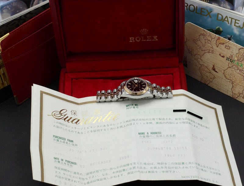 Rolex Lady-Datejust 69173 - 1994 - Rolex horloge - Rolex kopen - Rolex dames horloge - Trophies Watches