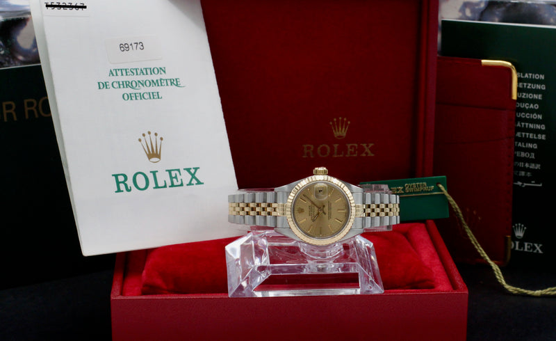 Rolex Lady-Datejust 69173 - 1997 - Rolex horloge - Rolex kopen - Rolex dames horloge - Trophies Watches