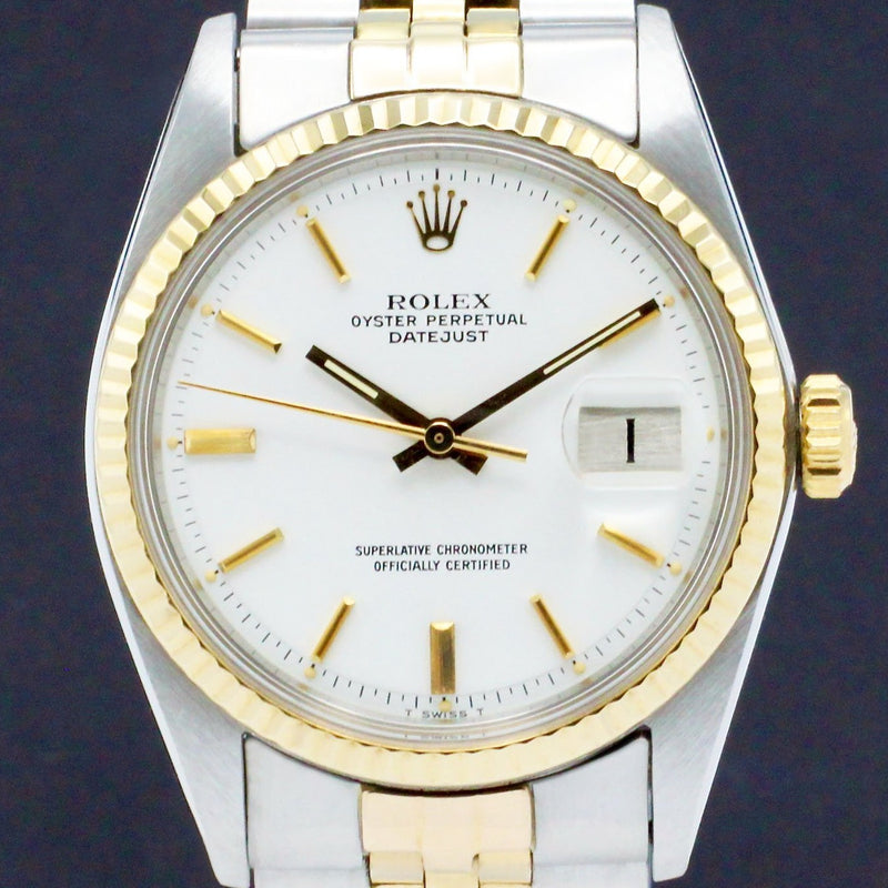 Rolex Datejust 1601 - 1978 - goud/staal - two/tone - Rolex horloge - Rolex kopen - Rolex heren horloge - Trophies Watches