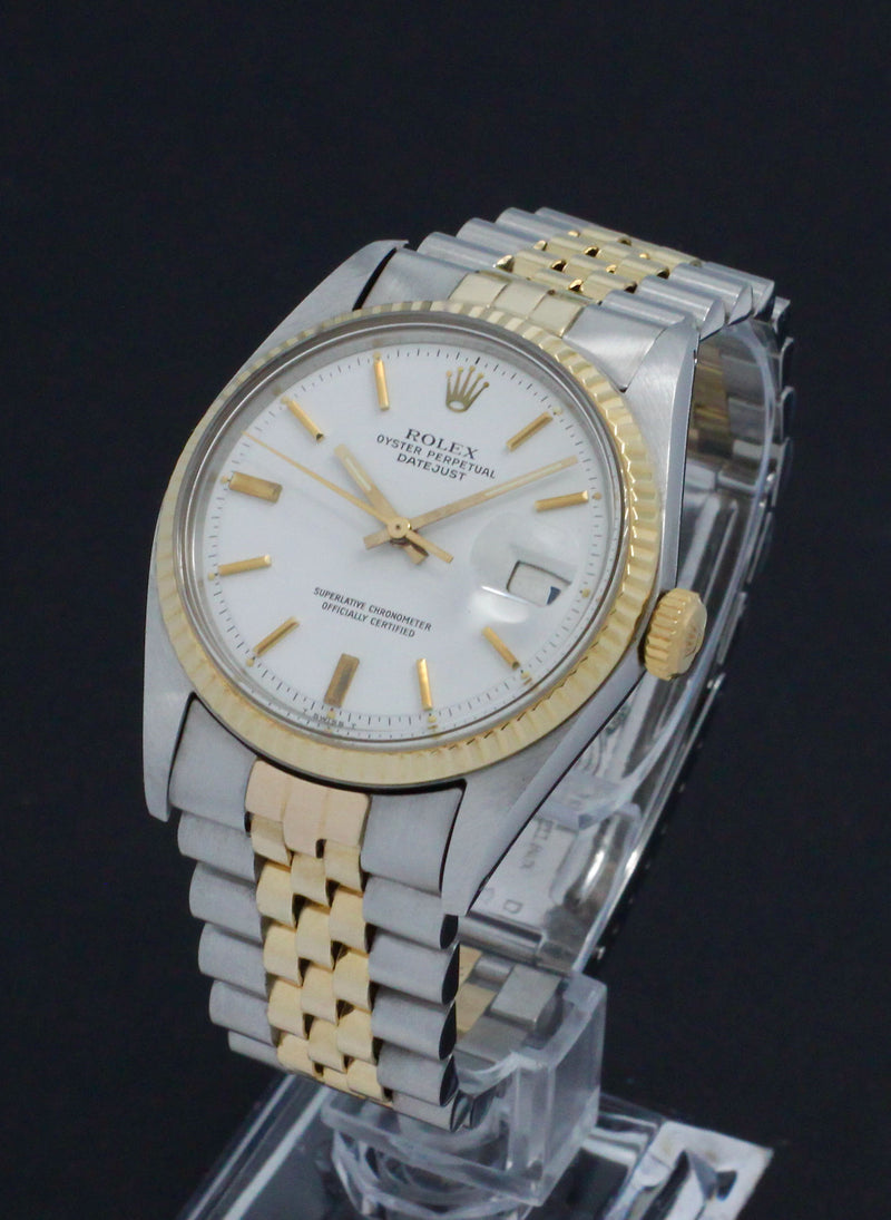 Rolex Datejust 1601 - 1978 - goud/staal - two/tone - Rolex horloge - Rolex kopen - Rolex heren horloge - Trophies Watches