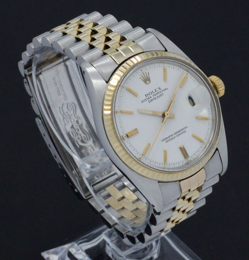 Rolex Datejust 1601 - 1978 - goud/staal - two/tone - Rolex horloge - Rolex kopen - Rolex heren horloge - Trophies Watches