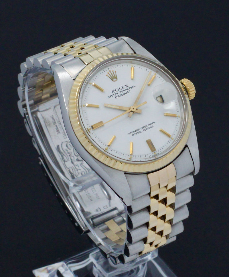 Rolex Datejust 1601 - 1978 - goud/staal - two/tone - Rolex horloge - Rolex kopen - Rolex heren horloge - Trophies Watches