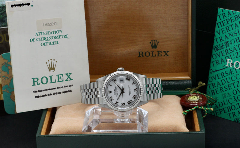 Rolex Datejust 16220 - 1995 - Rolex horloge - Rolex kopen - Rolex heren horloge - Trophies Watches