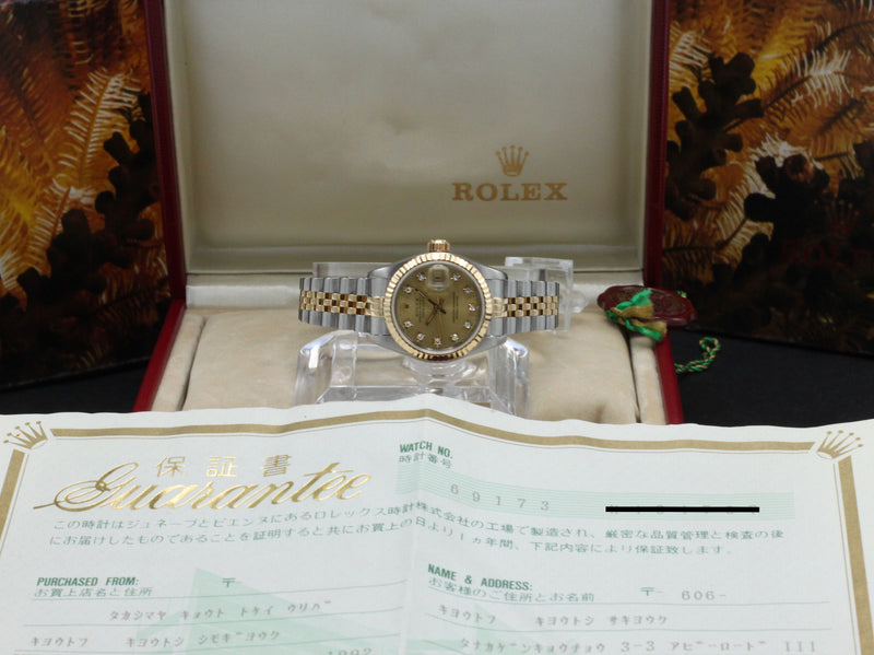 Rolex Lady-Datejust 69173G - 1992 - Rolex horloge - Rolex kopen - Rolex dames horloge - Trophies Watches