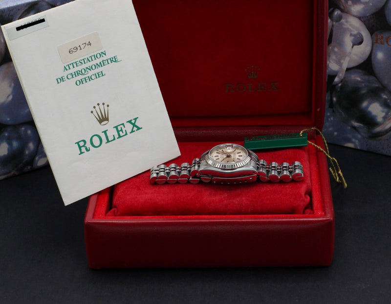 Rolex Oyster Perpetual Lady Datejust 69174 - 1990 - Rolex horloge - Rolex kopen - Rolex dames horloge - Trophies Watche