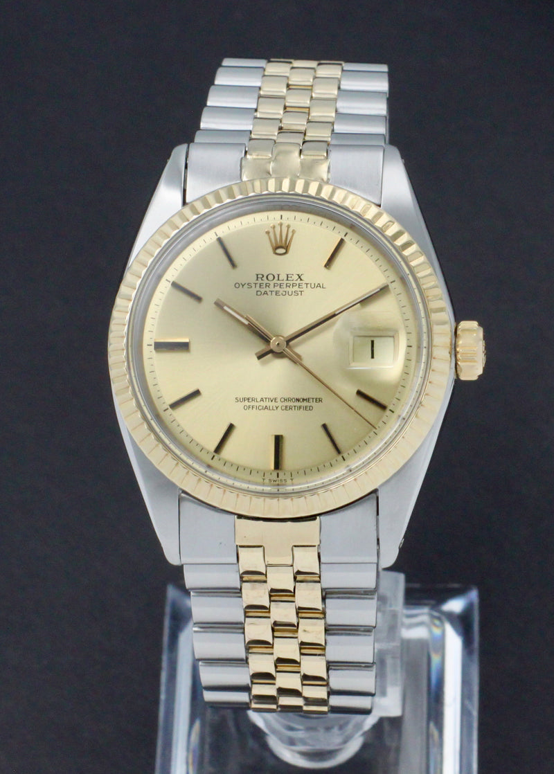 Rolex Datejust 1601 - 1972 - goud/staal - two/tone - Rolex horloge - Rolex kopen - Rolex heren horloge - Trophies Watches