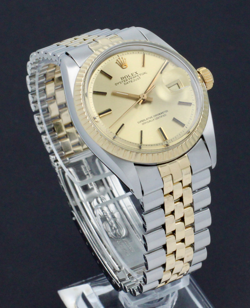 Rolex Datejust 1601 - 1972 - goud/staal - two/tone - Rolex horloge - Rolex kopen - Rolex heren horloge - Trophies Watches