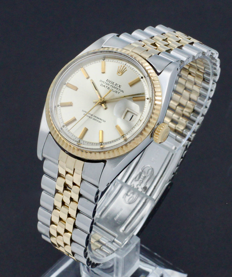 Rolex Datejust 1601 - 1966 - goud/staal - two/tone - Rolex horloge - Rolex kopen - Rolex heren horloge - Trophies Watches