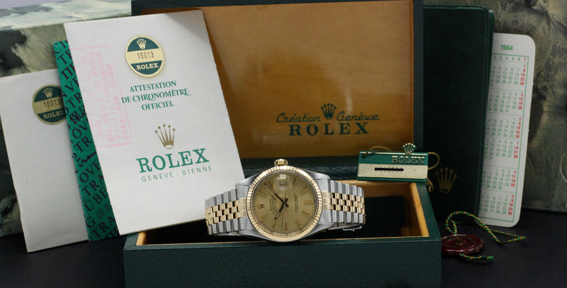 Rolex Datejust 16013 - 1983 - Rolex horloge - Rolex kopen - Rolex heren horloge - Trophies Watches