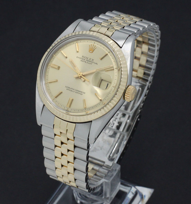 Rolex Datejust 1601 - 1971 - goud/staal - two/tone - Rolex horloge - Rolex kopen - Rolex heren horloge - Trophies Watches