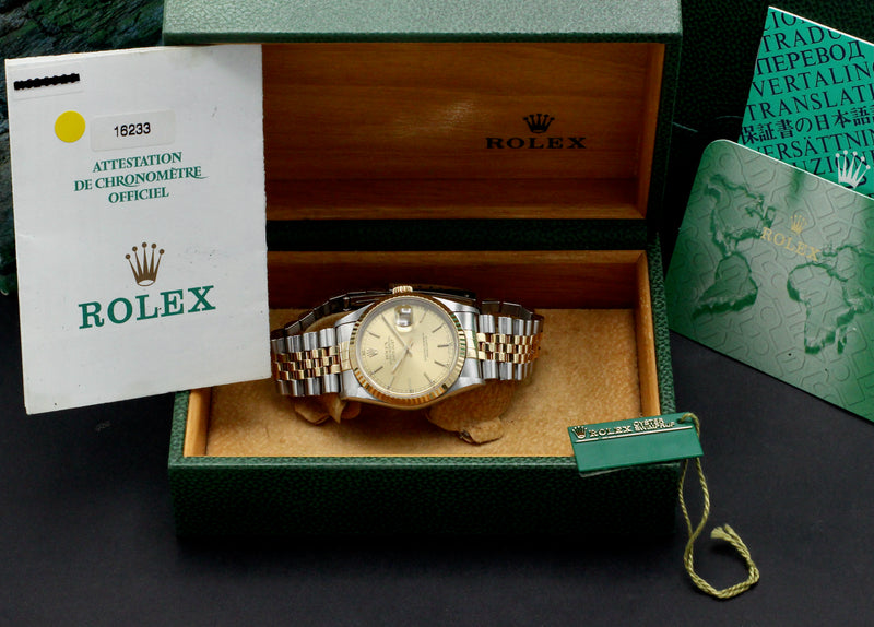 Rolex Datejust 16233 - 2002 - Rolex horloge - Rolex kopen - Rolex heren horloge - Trophies Watches