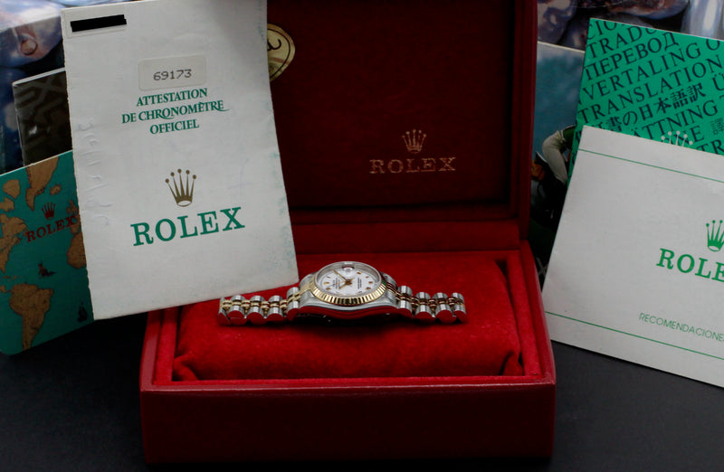 Rolex Lady-Datejust 69173 - 1996 - Rolex horloge - Rolex kopen - Rolex dames horloge - Trophies Watches